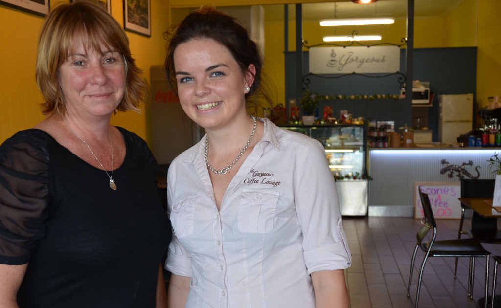 Michelle Galloway and Caitlyn Flint, along with their band of helpers, got in, cleaned up, and opened the doors again at the Gorgeous Coffee Lounge in Killarney.